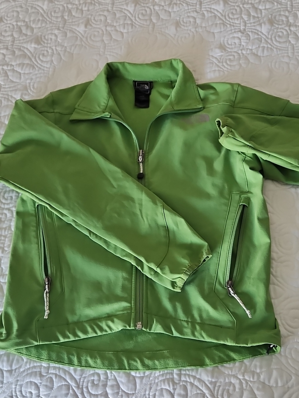 The North Face Women's Lime Green Softshell Jacket